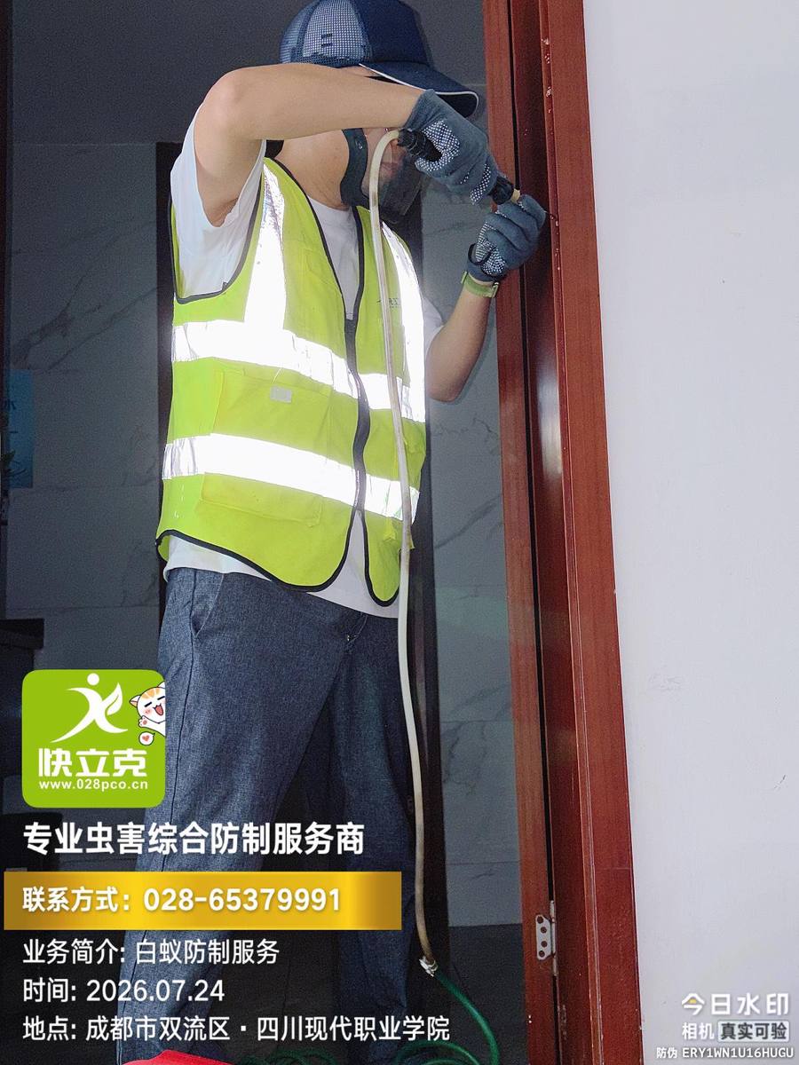 四川现代职业学院白蚁灌注施工|蚁路追溯与危害范围标记