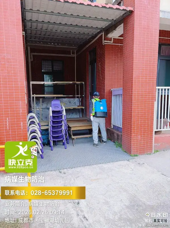龙泉驿区宝狮湖幼儿园-厨房蟑螂防治-粘捕板捕获情况复核